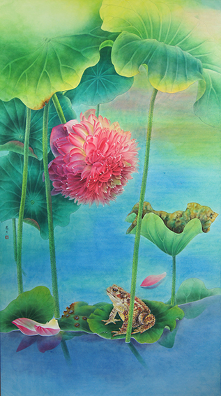 姚霁月作品4《金蟾望香》