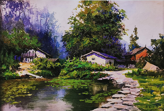 赵竟城作品《天宝小景》