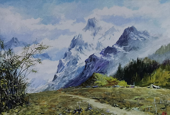 赵竟城作品《难忘川西》