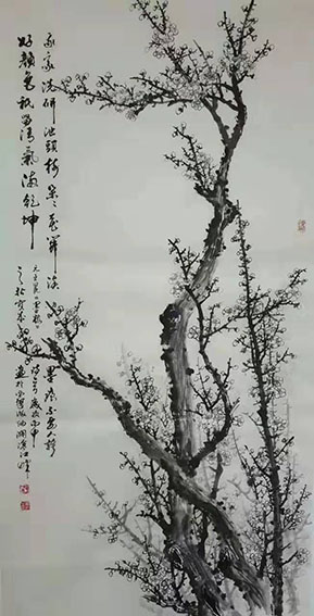 胡宝成作品《墨梅》