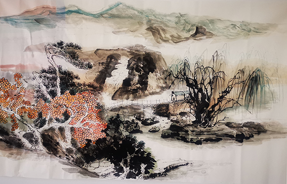 袁陆华作品12《凤凰湖小景》