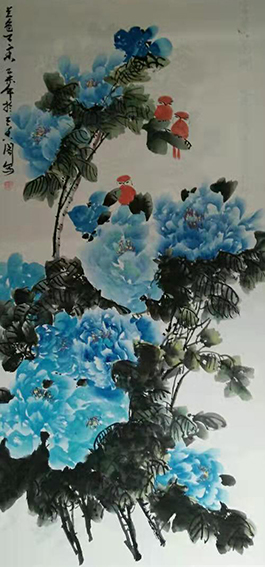 袁陆华作品3《蓝色天香》