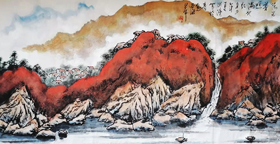 张洪济作品12《阳光普照满地红》