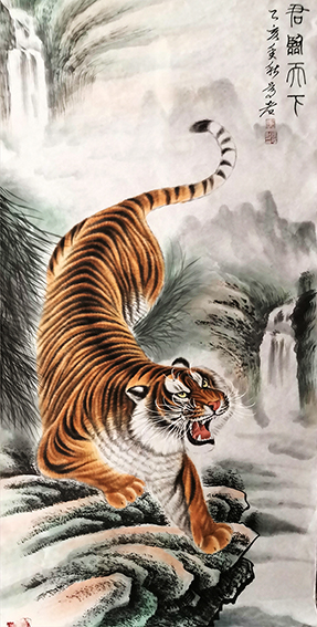 张志斌作品《君临天下》