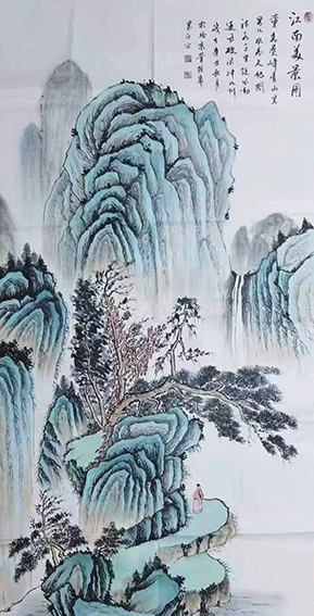褚拴海作品16《江南美景图》