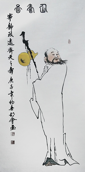 胡会作品《仙寿图》