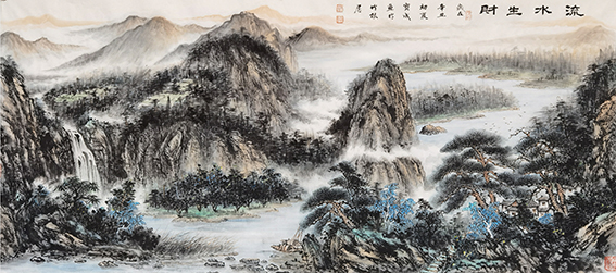 胡宝成作品17《流水生财》