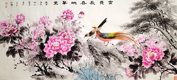 胡宝成作品18《富贵长春映华堂》