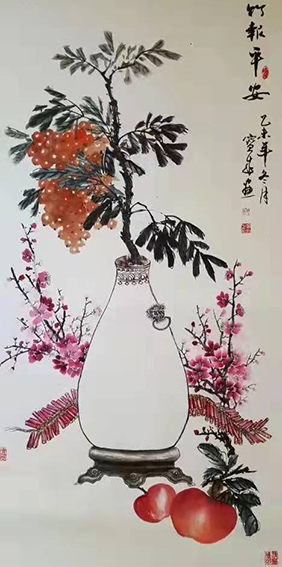 胡宝成作品5《竹报平安》