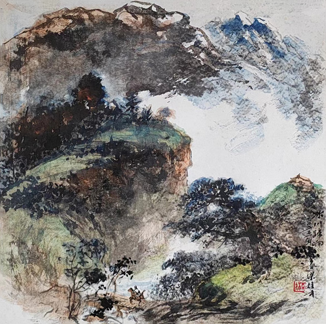 梁桂才作品《冰川蹄响》