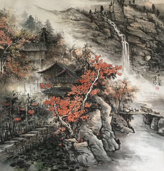 陈治清《雨中》