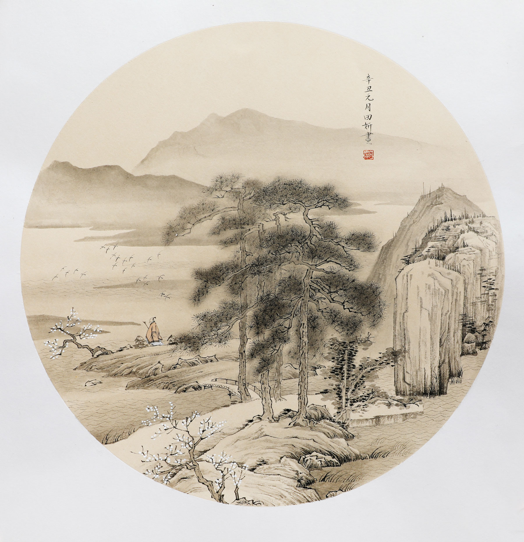 春山游踪图42×42