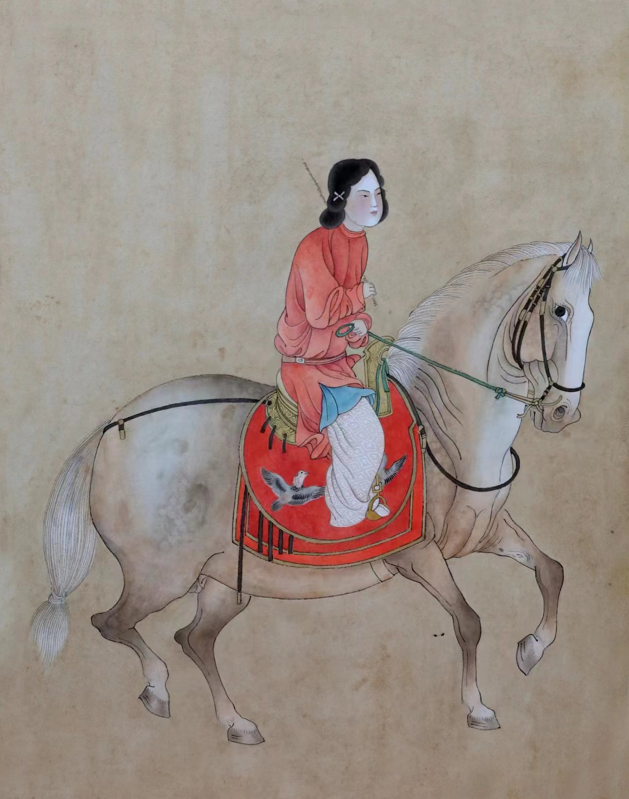 虢国夫人游春图60×40