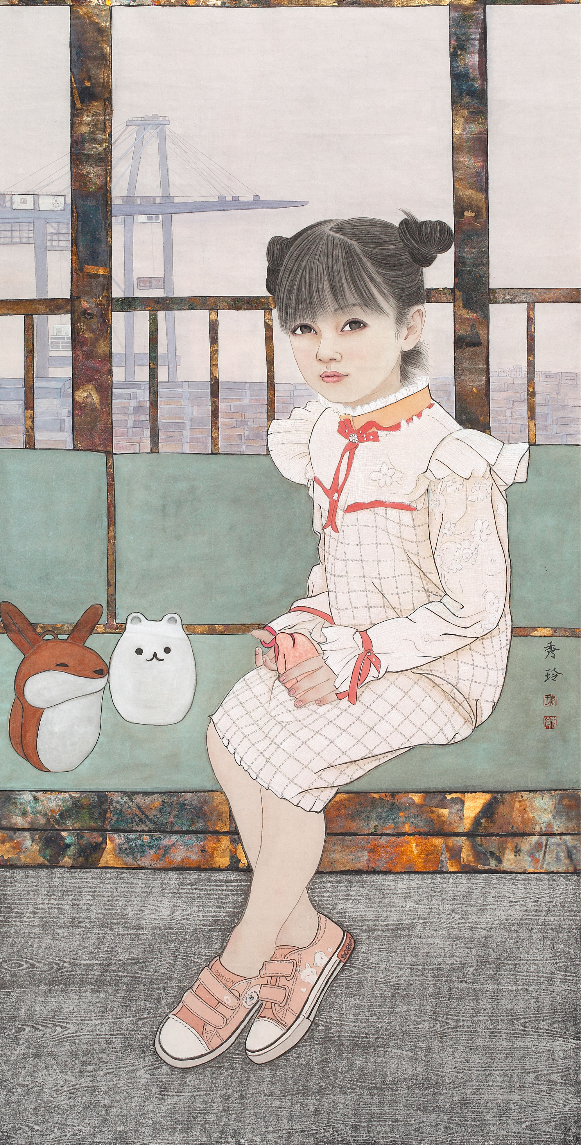 《新时代女孩》136cm×67cm