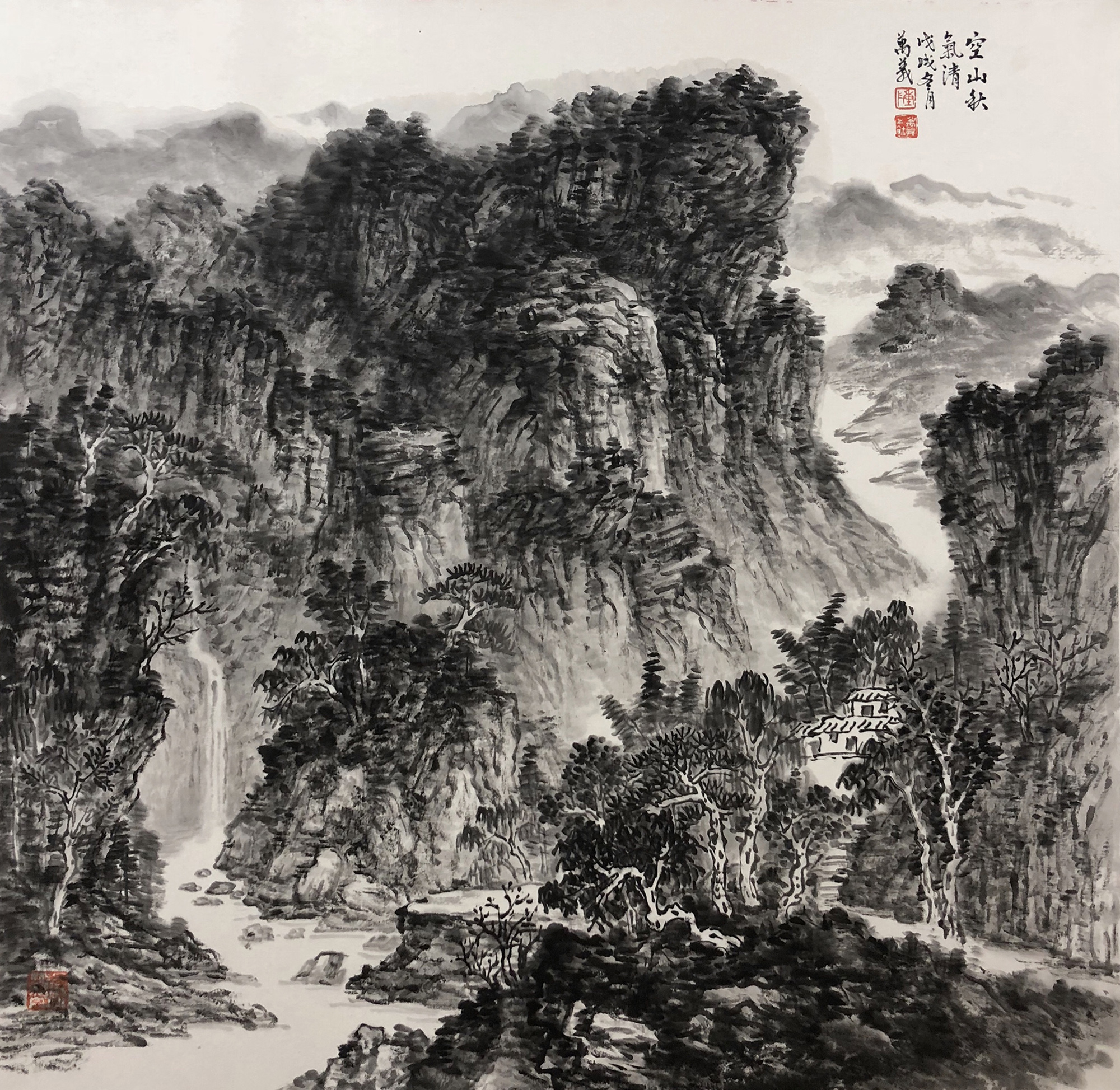 空山秋气清97x97cm