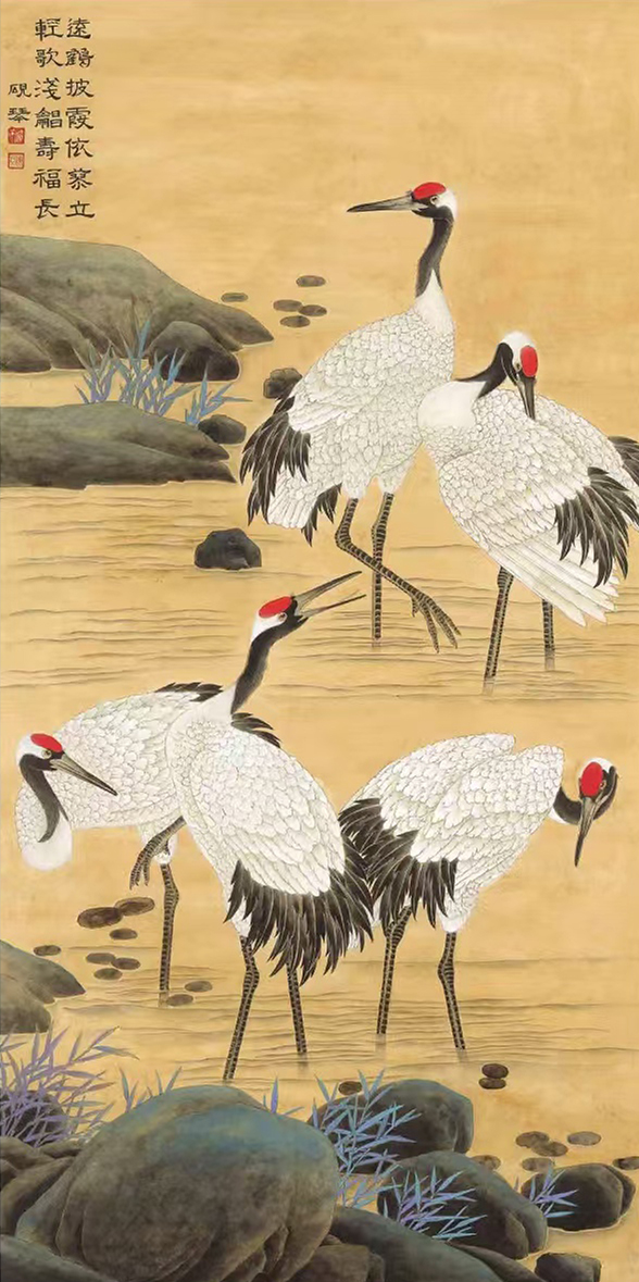 武艳琴作品8《远鹤披霞》