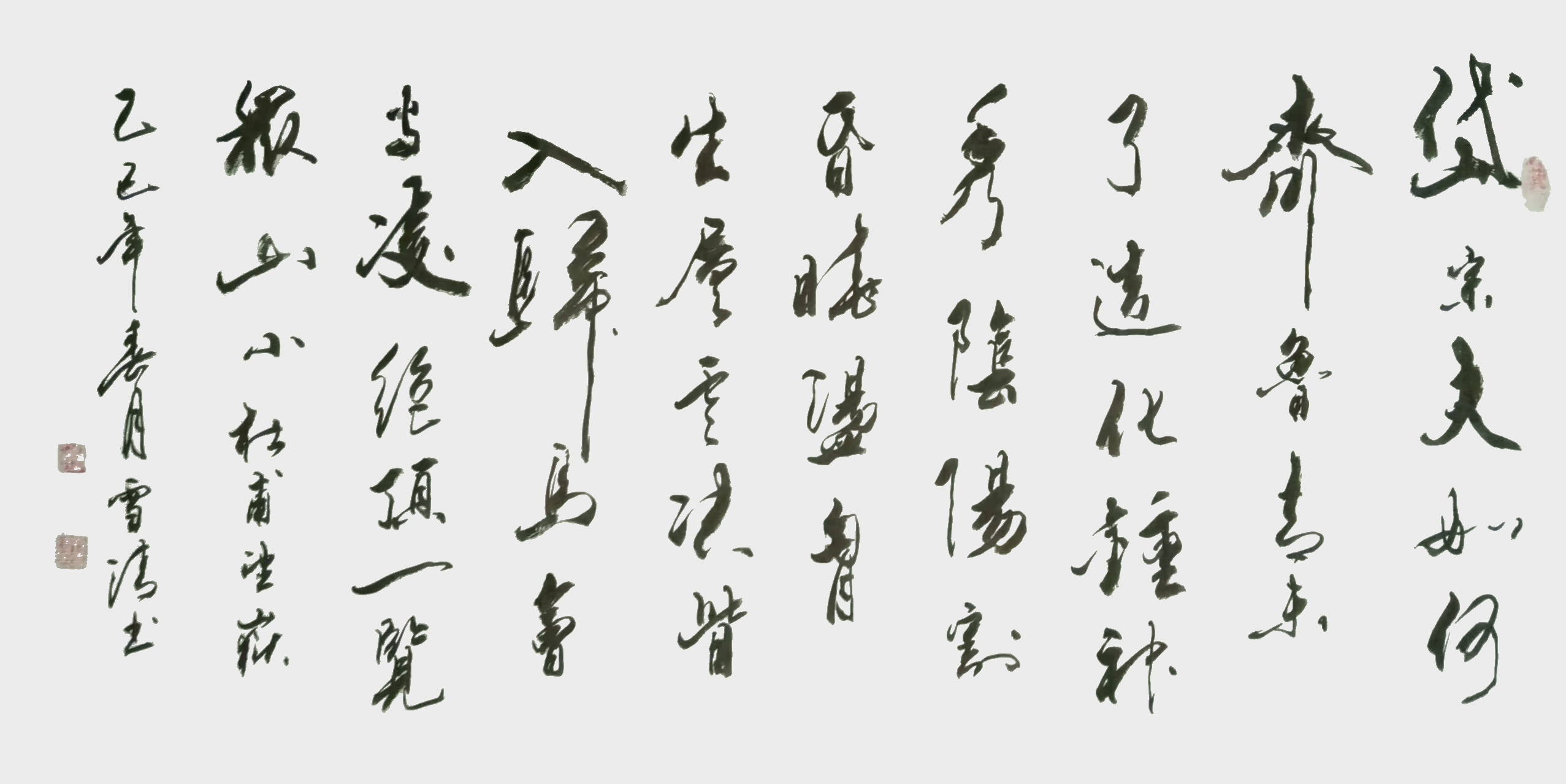 孙雪清作品1杜甫《望岳》