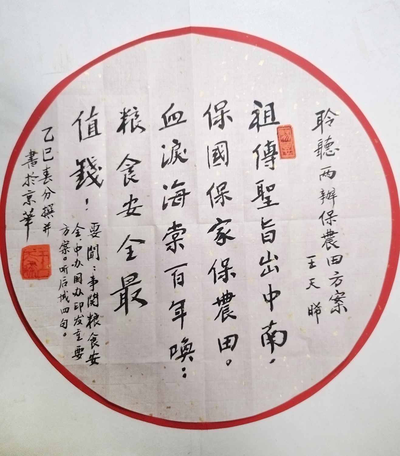 王天晞作品《聆听保农田方案》