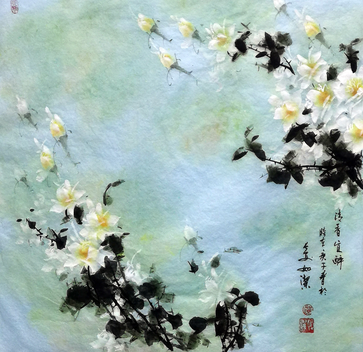 如洁作品《清香宜醉》